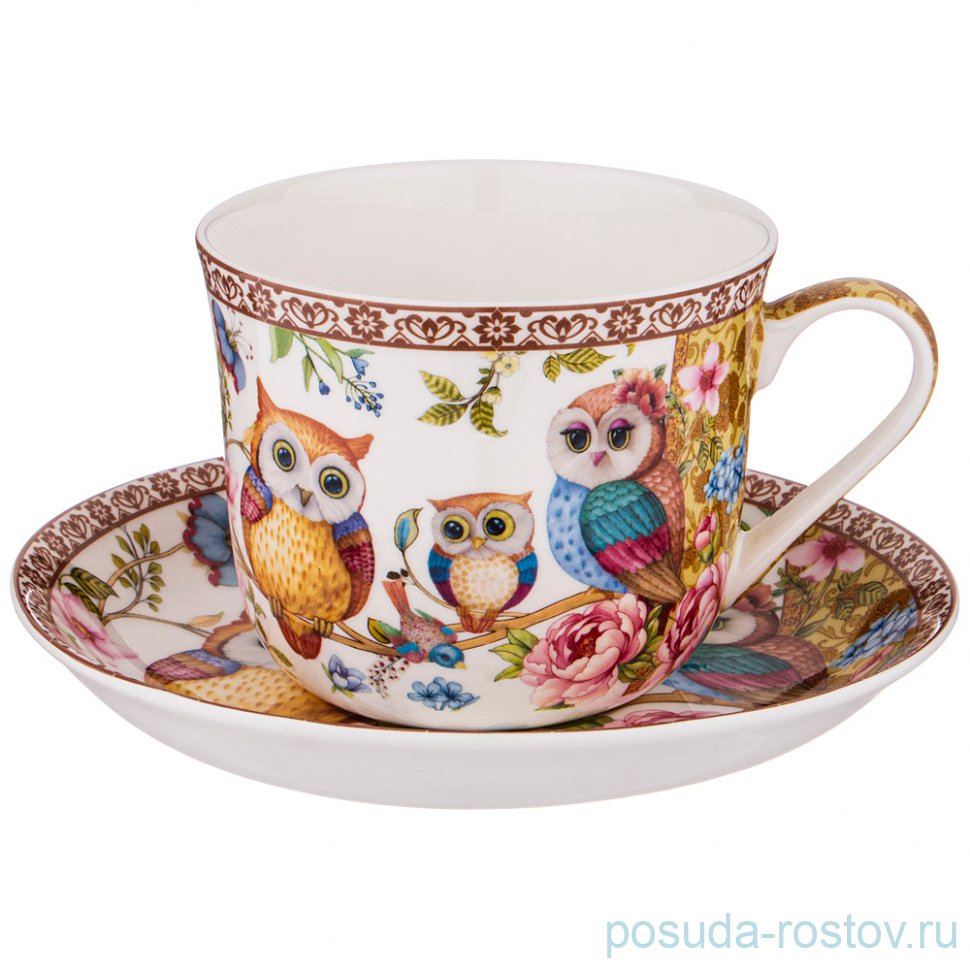 Чайная пара 500 мл 1 шт "owls family" / 229414 Чайная пара 500 мл 1 шт "owls family" / 229414