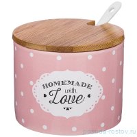 Банка для сыпучих продуктов 240 мл 9 х 7,5 см &quot;Милый прованс /Розовый&quot; / 206986