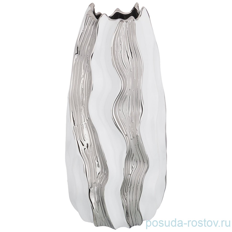 Ваза для цветов 34 см декоративная "Серебряная коллекция" / 193063