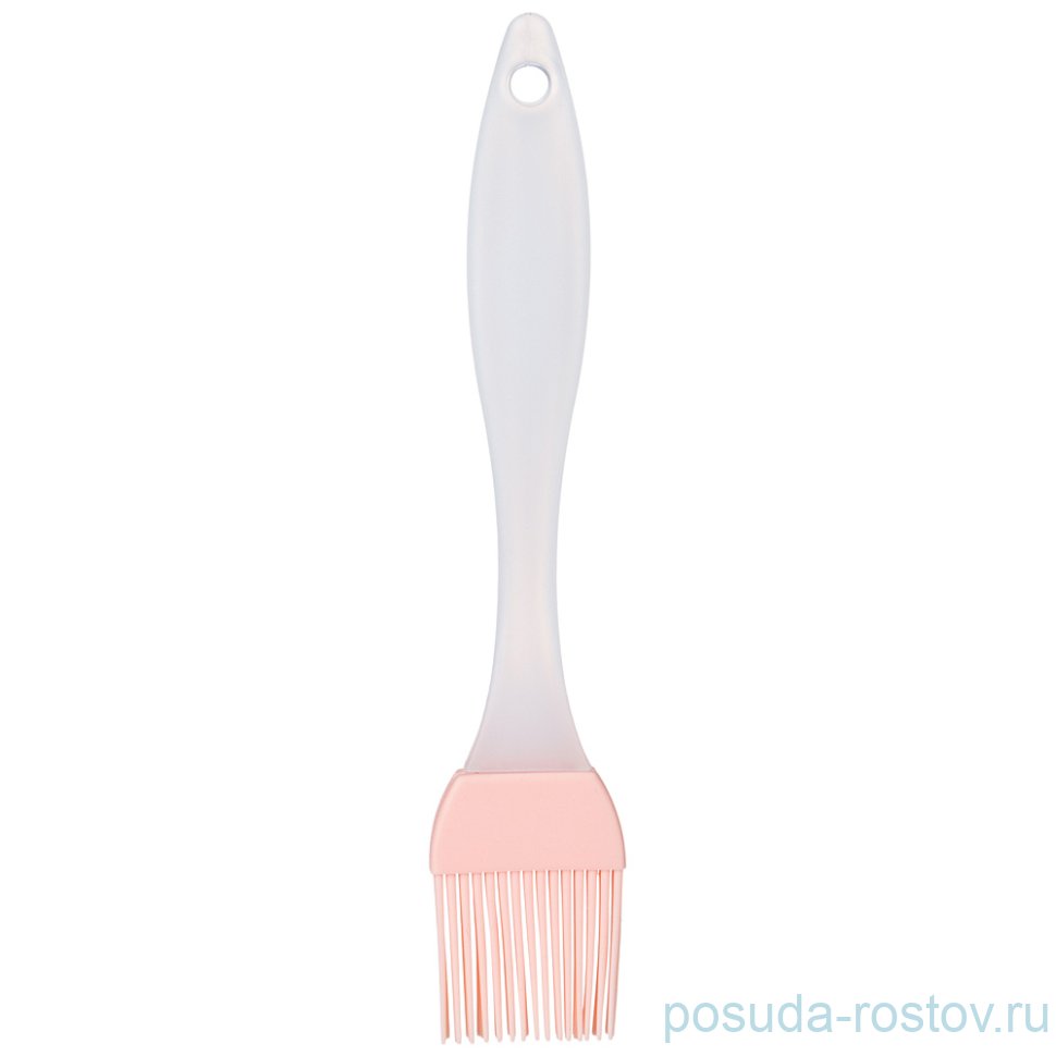 Кисточка 18 см силиконовая /розовая / 272201
