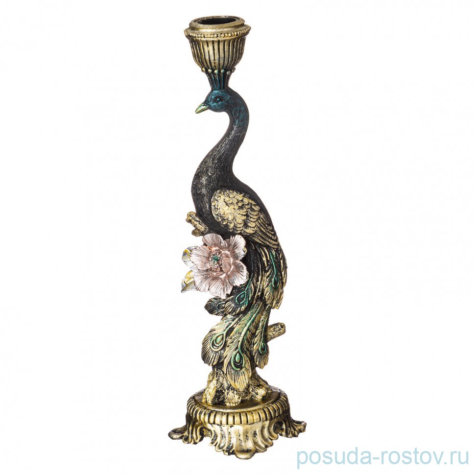 Подсвечник павлин 9.8*9.8*29.2cm / 263553