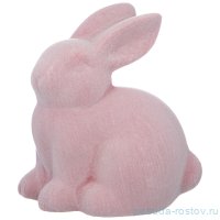 Фигурка 11,5 х 8 х 12 см &quot;Кролик&quot; велюр розовый / 225473