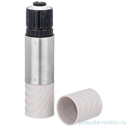 Мельница для соли и перца серая 2 в 1 agness / 346958