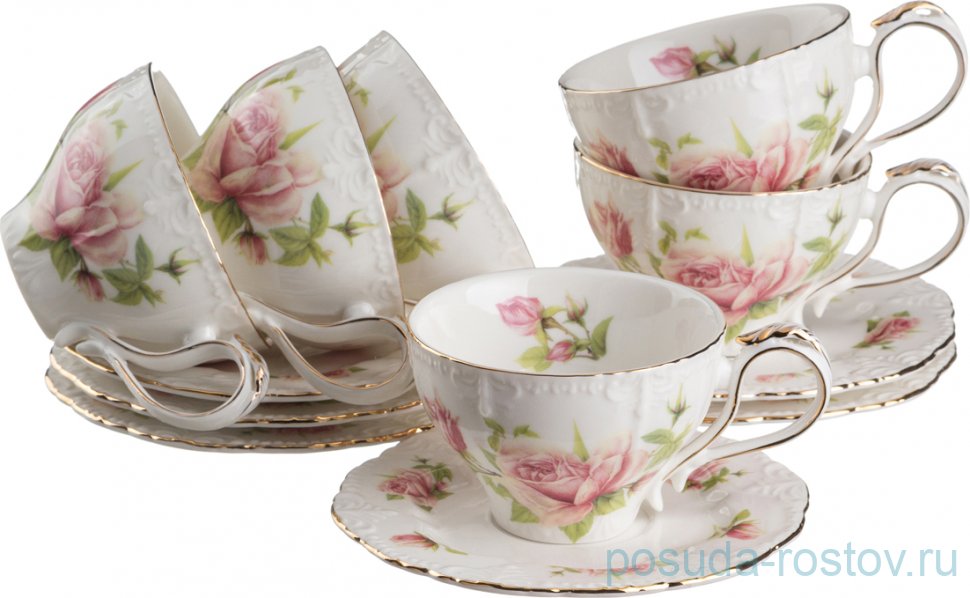 Набор кофейных пар 100 мл 6 шт "Жаклин" / 186471 Набор кофейных пар 100 мл 6 шт "Жаклин" / 186471