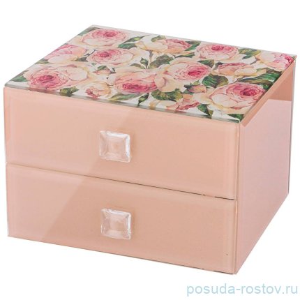 Шкатулка 16 х 12 х 12 см &quot;Винтаж /Розы&quot; / 271719