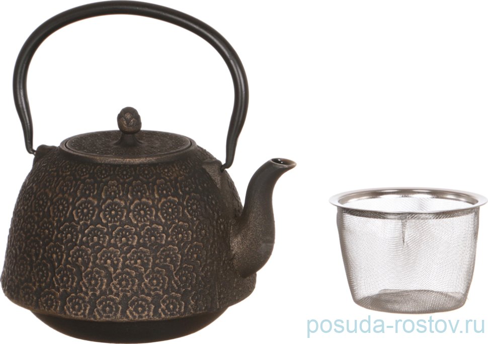 Заварочный чайник 1,4 л чугунный /эмалированное покрытие внутри / 193532
