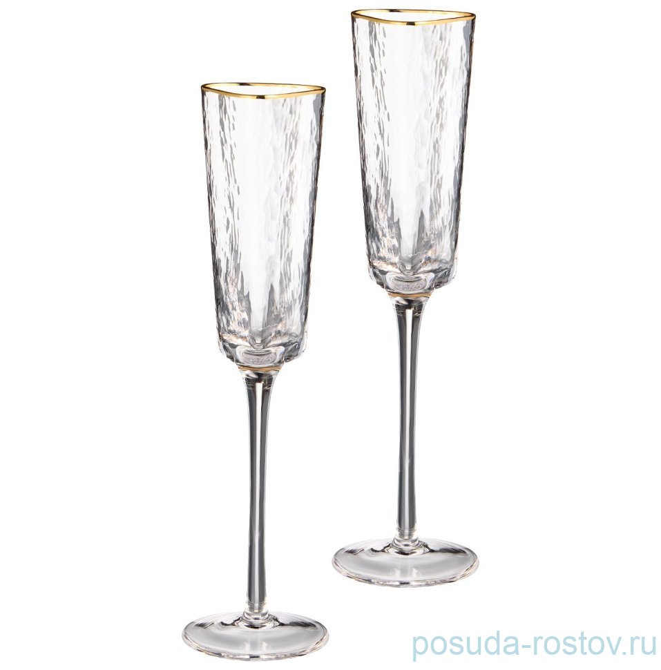 Бокалы для шампанского 170 мл 2 шт "Rocky" / 379598
