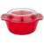 Форма для запекания 28 х 23 х 13,4 см со стеклянной жаропрочной крышкой 2,5 л "Красная" / 284457
