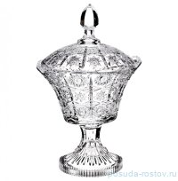 Конфетница 17 х 17 х 29 см н/н &quot;muza crystal /резная&quot; / 193017