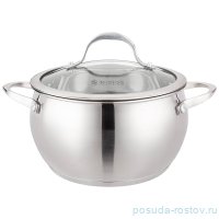 Кастрюля 20 х 11,5 см со стеклянной крышкой 3,3 л &quot;apple&quot; / 275413