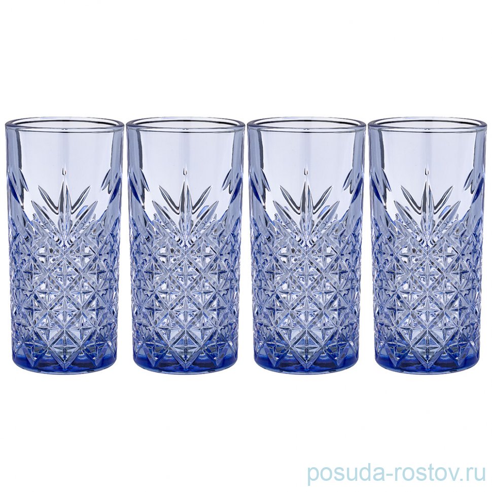 Стаканы для воды 310 мл 4 шт "Timeless /Сапфир" / 211146