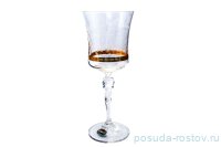 Бокалы для красного вина 250 мл 6 шт &quot;Грация /9140 /Золотой кант&quot; / 163782