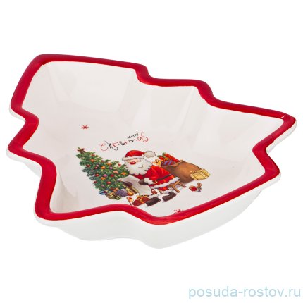 Салатник 30 х 26 х 6 см Ёлка &quot;Merry Christmas&quot; / 190315
