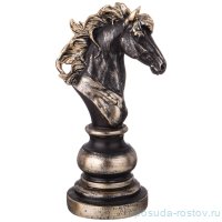 Шахматная фигурка 13,8 х 11 х *26 см чёрная &quot;Конь&quot; / 334497