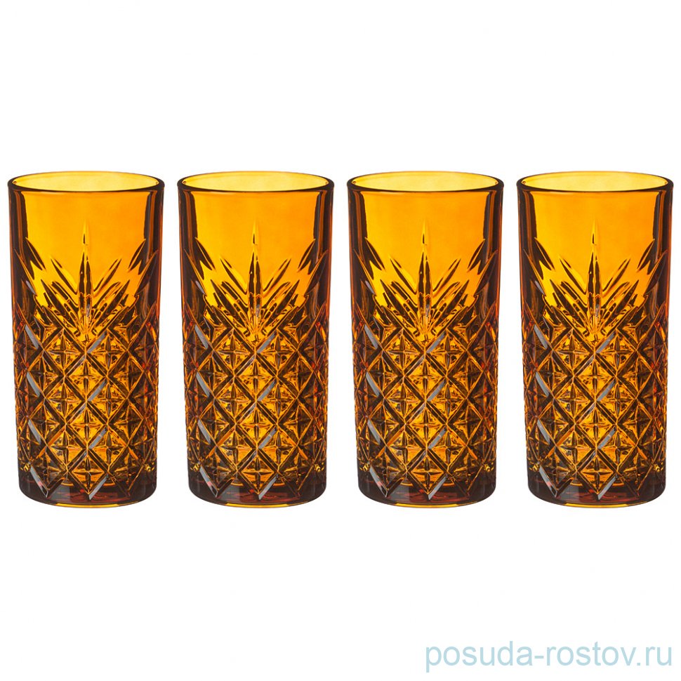 Стаканы для воды 450 мл 4 шт "Timeless /Мед" / 242137