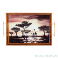 Поднос 31 х 43 см прямоугольный с ручками &quot;Dementia Koleksiyon&quot; / 341568