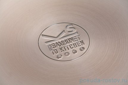 Кастрюля 28 см в диаметре, с силиконовыми ручками &quot;Sambonet&quot; / 048108