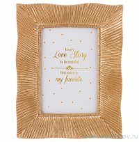 Фоторамка 16,5 х 2 х 21 см золото &quot;Ботаника&quot; /для фото 9 х 13 см  / 285328