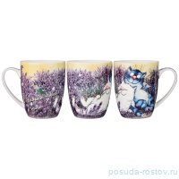 Кружка 350 мл &quot;Синие коты /Лаванда&quot; / 196714