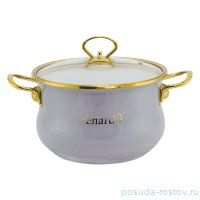 Кастрюля эмалированная 24 см с крышкой 5 л &quot;Miguel&quot; (подарочная упаковка) / 357637