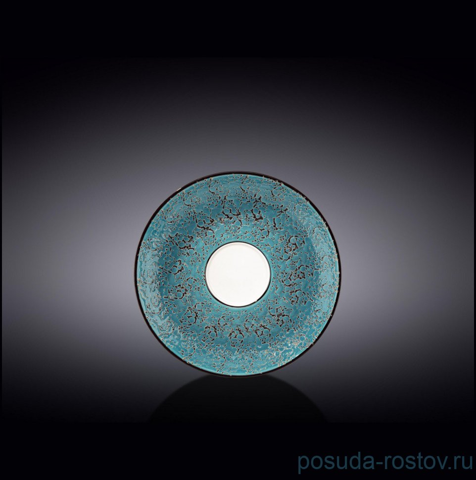 Блюдце 15 см голубое "Splash" / 261441 Блюдце 15 см голубое "Splash" / 261441