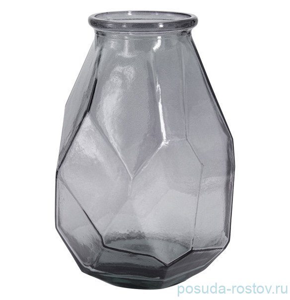 Ваза для цветов 35 см серая "origami" (инд.упаковка) / 292085