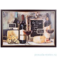 Картина 60 х 90 см &quot;Вино&quot; /рамка венге с золотом / 270096