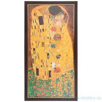 Картина 50 х 100 см &quot;Поцелуй /Г. Климт&quot; /рамка венге с золотом / 275138