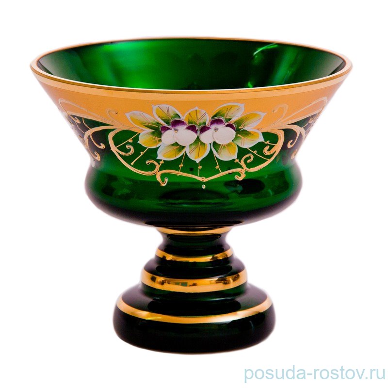 Конфетница 15 см н/н "Лепка зелёная" / 049527