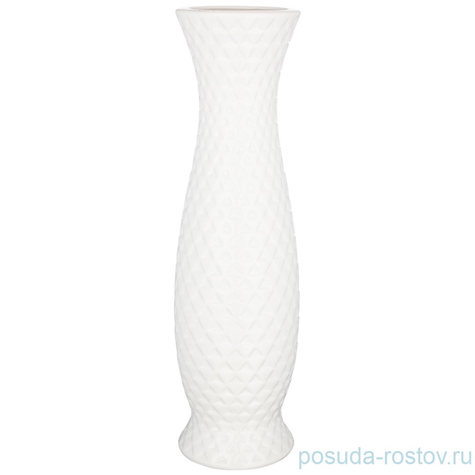 Ваза для цветов 58 см напольная "Белая глазурь" / 233285 Ваза для цветов 58 см напольная "Белая глазурь" / 233285
