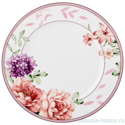 Набор тарелок 27 см 6 шт &quot;Сирень и пионы&quot; / 193975
