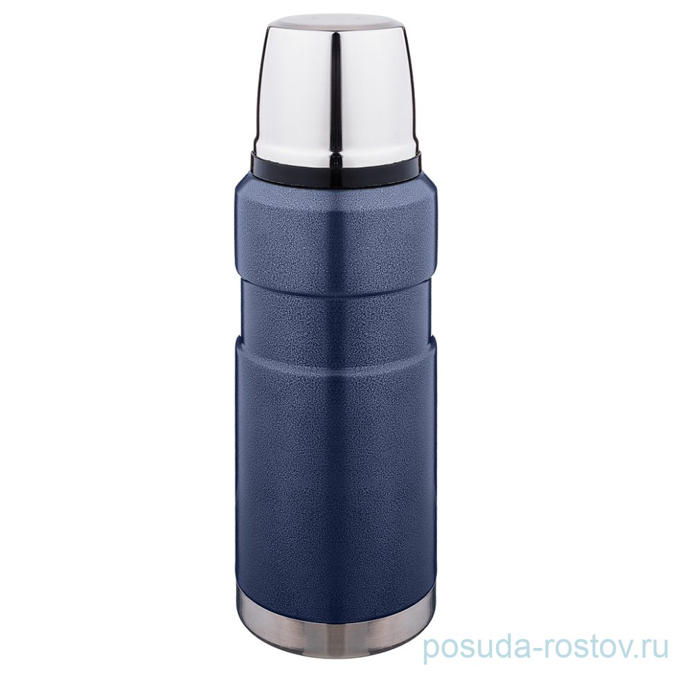 Термос 600 мл синий /крышка-чашка "Agness" / 195879