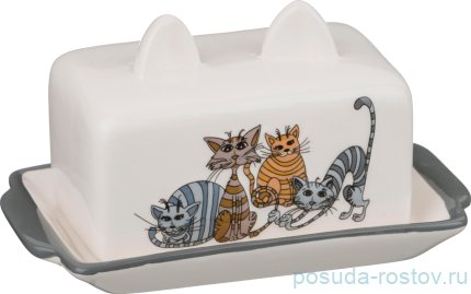 Масленка 18 х 11 х 9 см &quot;Озорные коты&quot; / 199767