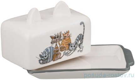 Масленка 18 х 11 х 9 см &quot;Озорные коты&quot; / 199767