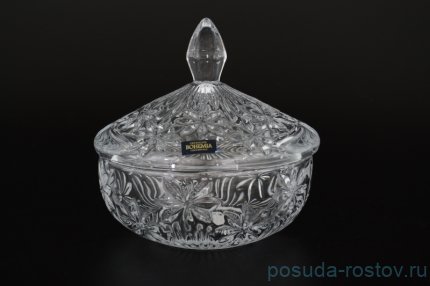 Ваза для конфет 15 см с крышкой &quot;Персей /Без декора&quot; / 036849