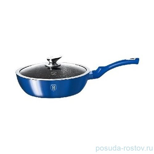 Сковорода 24 см с крышкой "Royal Blue Metalic Line" / 129291
