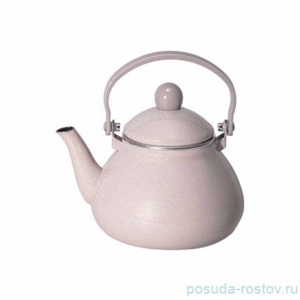 Чайник 1,3 л с металлическим фильтром эмалированный &quot;charm /кофейный&quot; / 342393