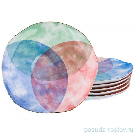 Набор тарелок 26 см 6 шт &quot;Парадиз /Отводка золото&quot; / 187513