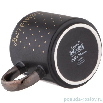 Кружка but first cofee 390 мл черная / 349199