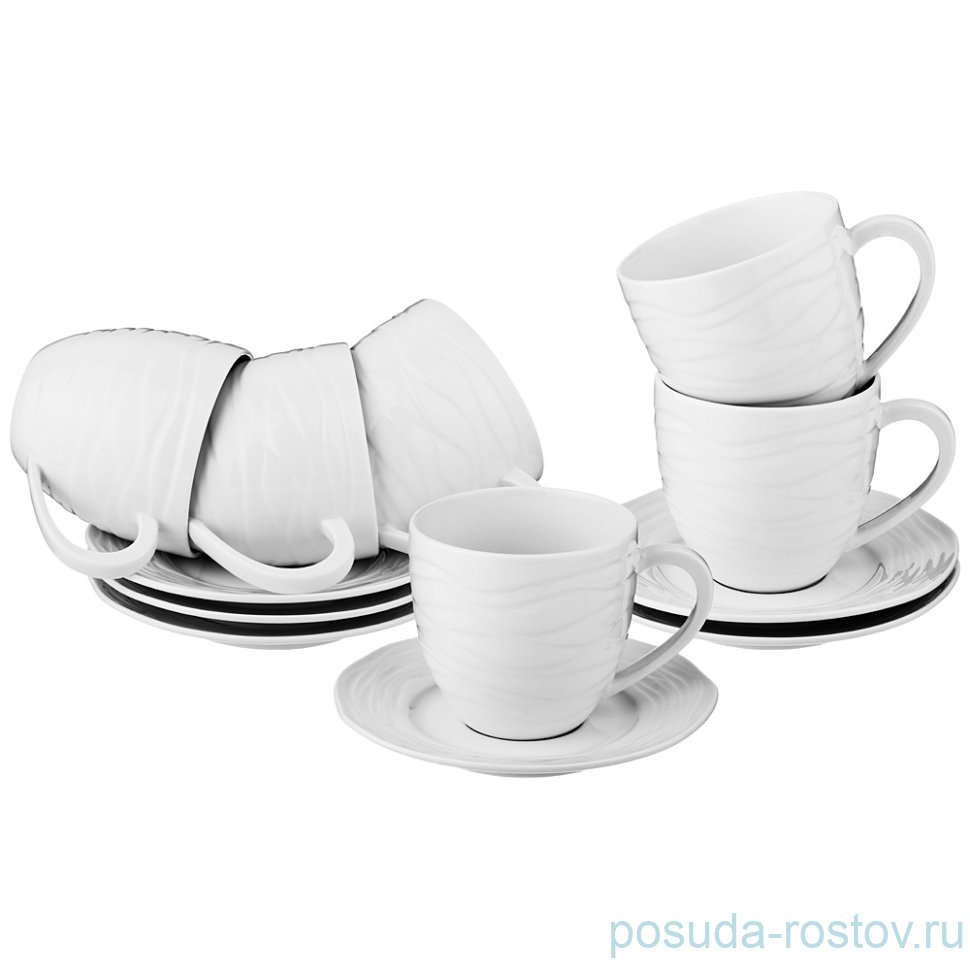 Набор чайных пар 260 мл 6 шт "solace" / 187645