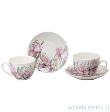 Набор чайных пар 275 мл 2 шт &quot;Irises&quot; / 363063