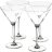 Бокалы для мартини 300 мл 4 шт &quot;WORLD COCKTAIL&quot; / 160305
