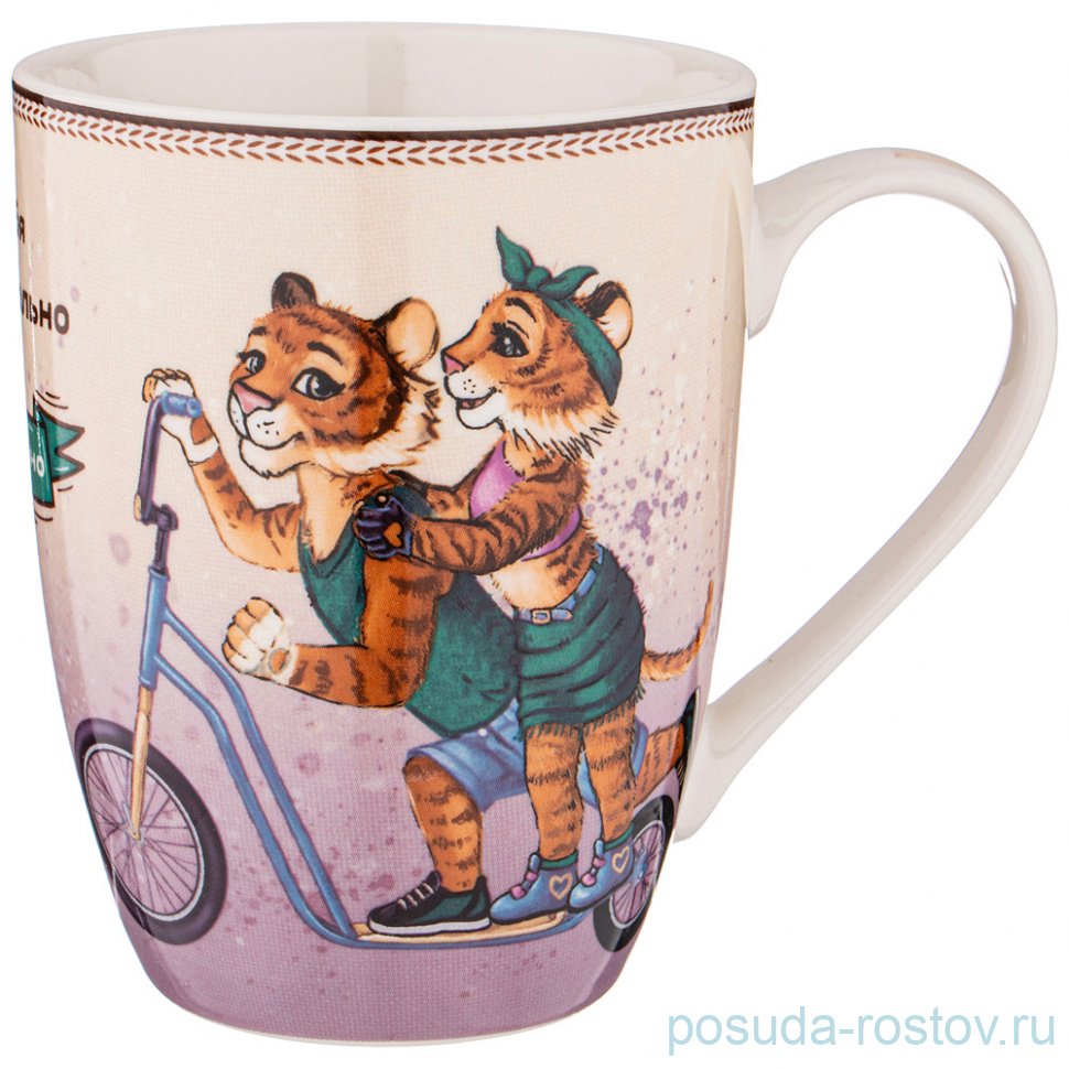 Кружка 380 мл "Тигриные истории" / 258956