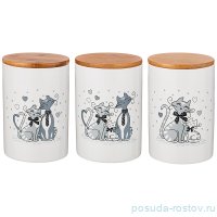 Набор банок для сыпучих продуктов 650 мл 3 шт &quot;Ля мур /Agness&quot; / 230246