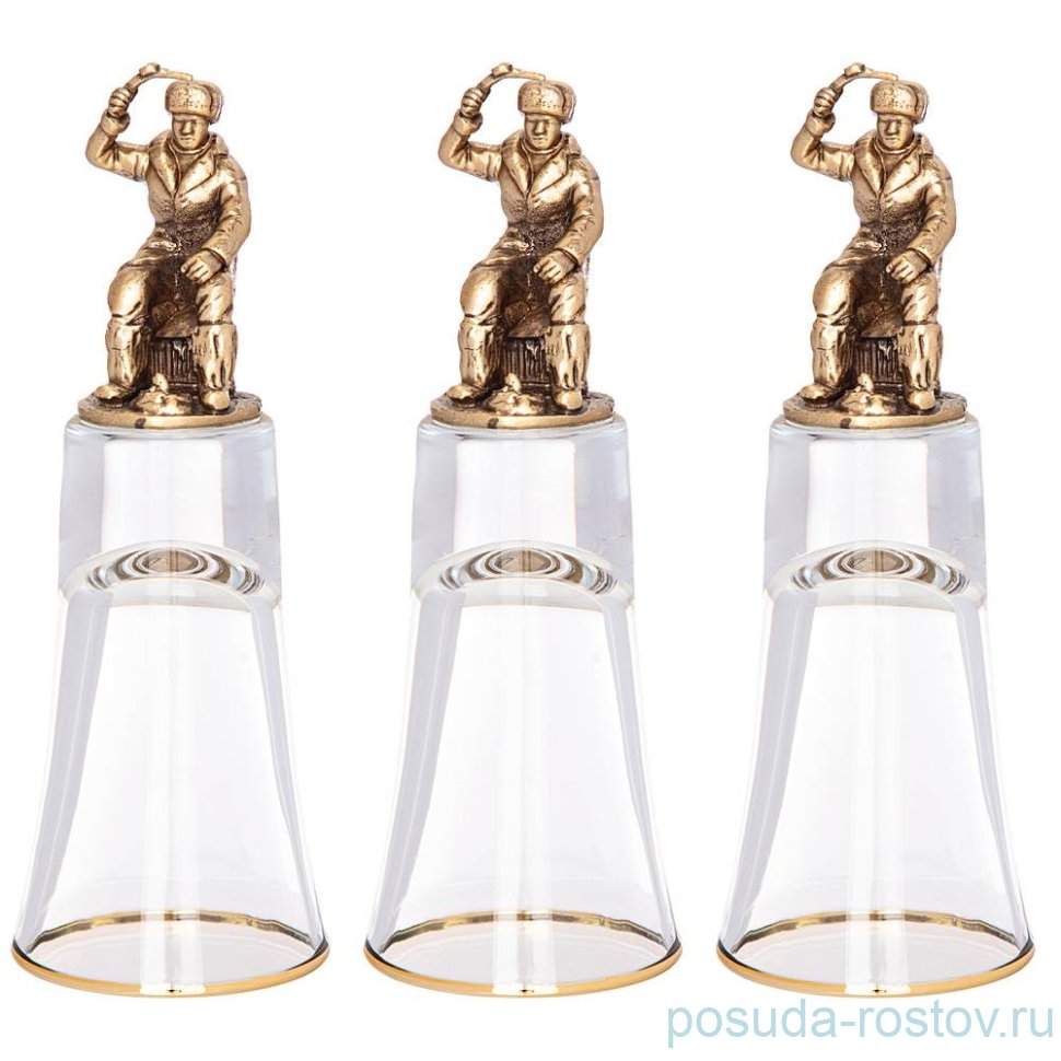 Стопки 60 мл 3 шт штрафные "Зимняя рыбалка" / 274844 Стопки 60 мл 3 шт штрафные "Зимняя рыбалка" / 274844