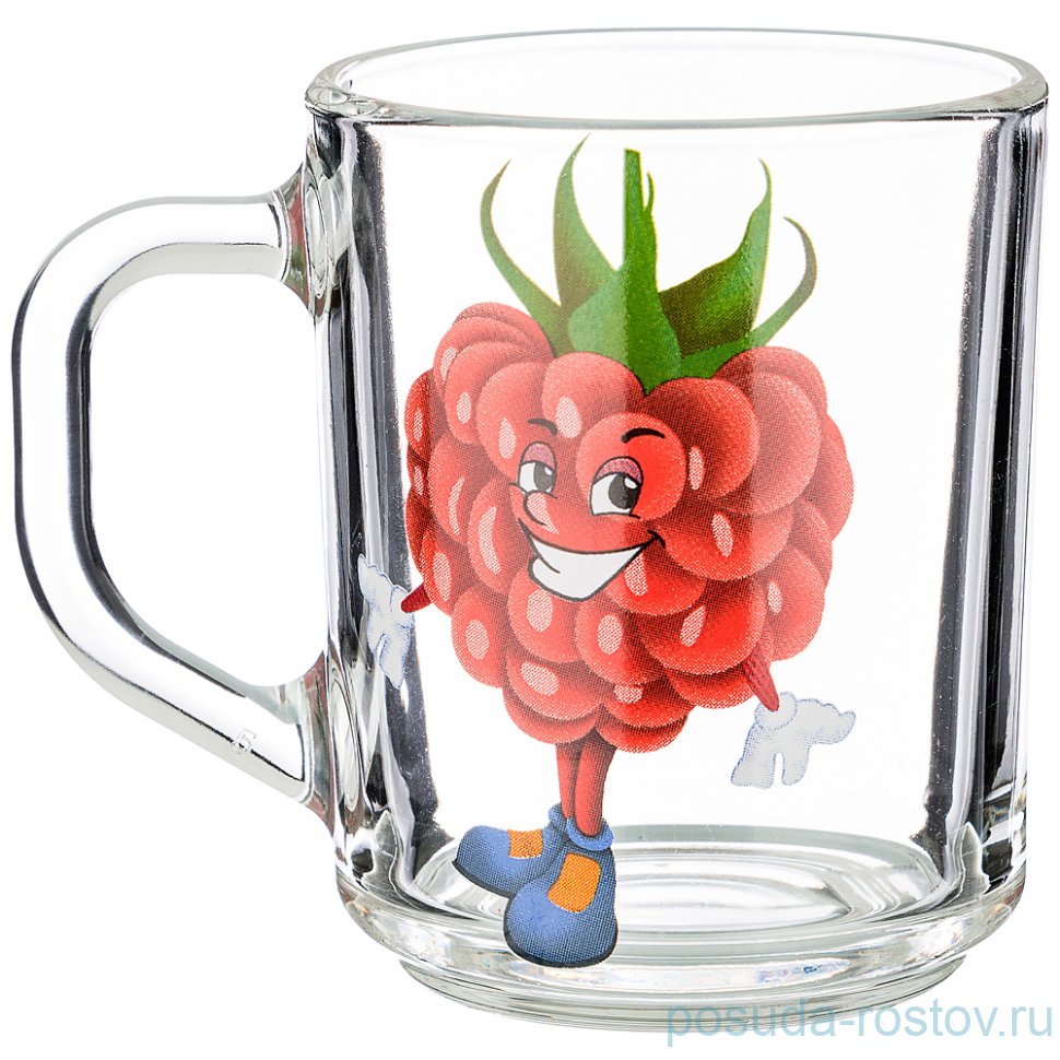 Кружка 200 мл "Фруктовые смайлы" в ассортименте  / 255719