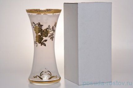 Ваза для цветов 30 см &quot;Версаче золото /зол. цвет. + плат. лист.&quot; / 035245