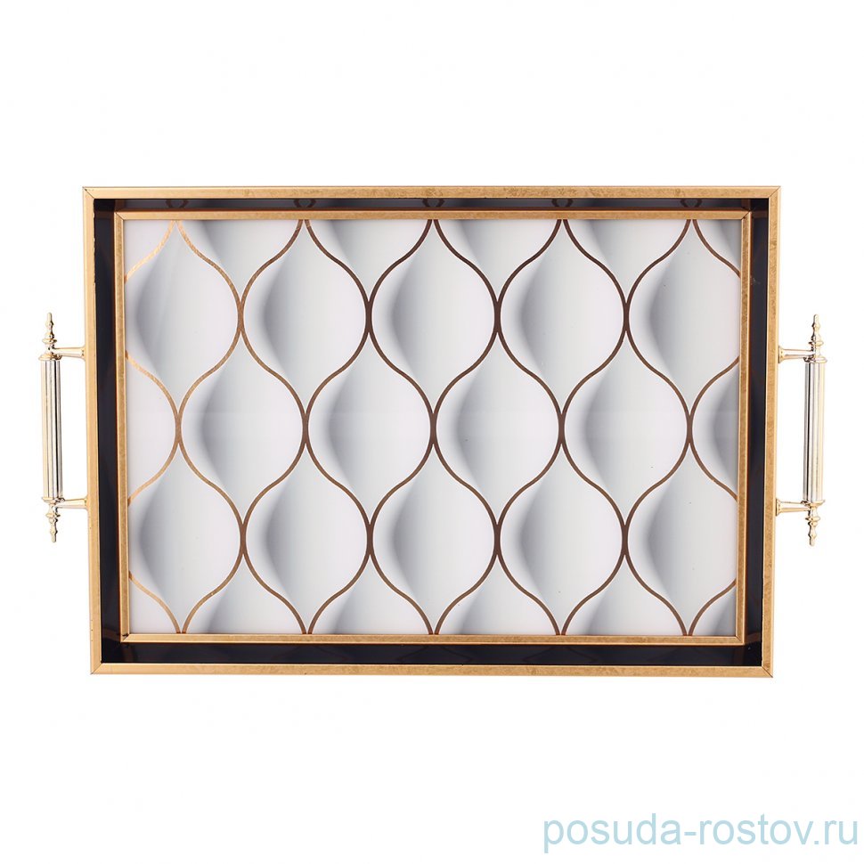 Поднос 31 х 43 см прямоугольный с ручками "Dementia Koleksiyon" / 341552 Поднос 31 х 43 см прямоугольный с ручками "Dementia Koleksiyon" / 341552