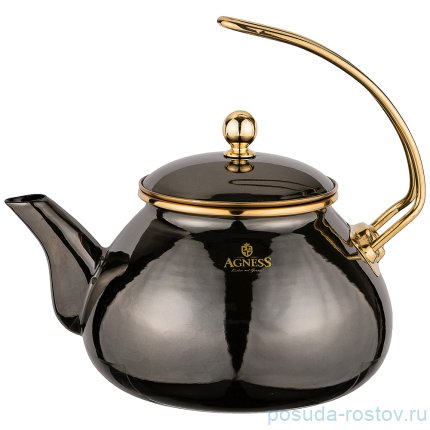 Чайник 2,2 л эмалированный шоколад &quot;agness /тюдор&quot; / 209826