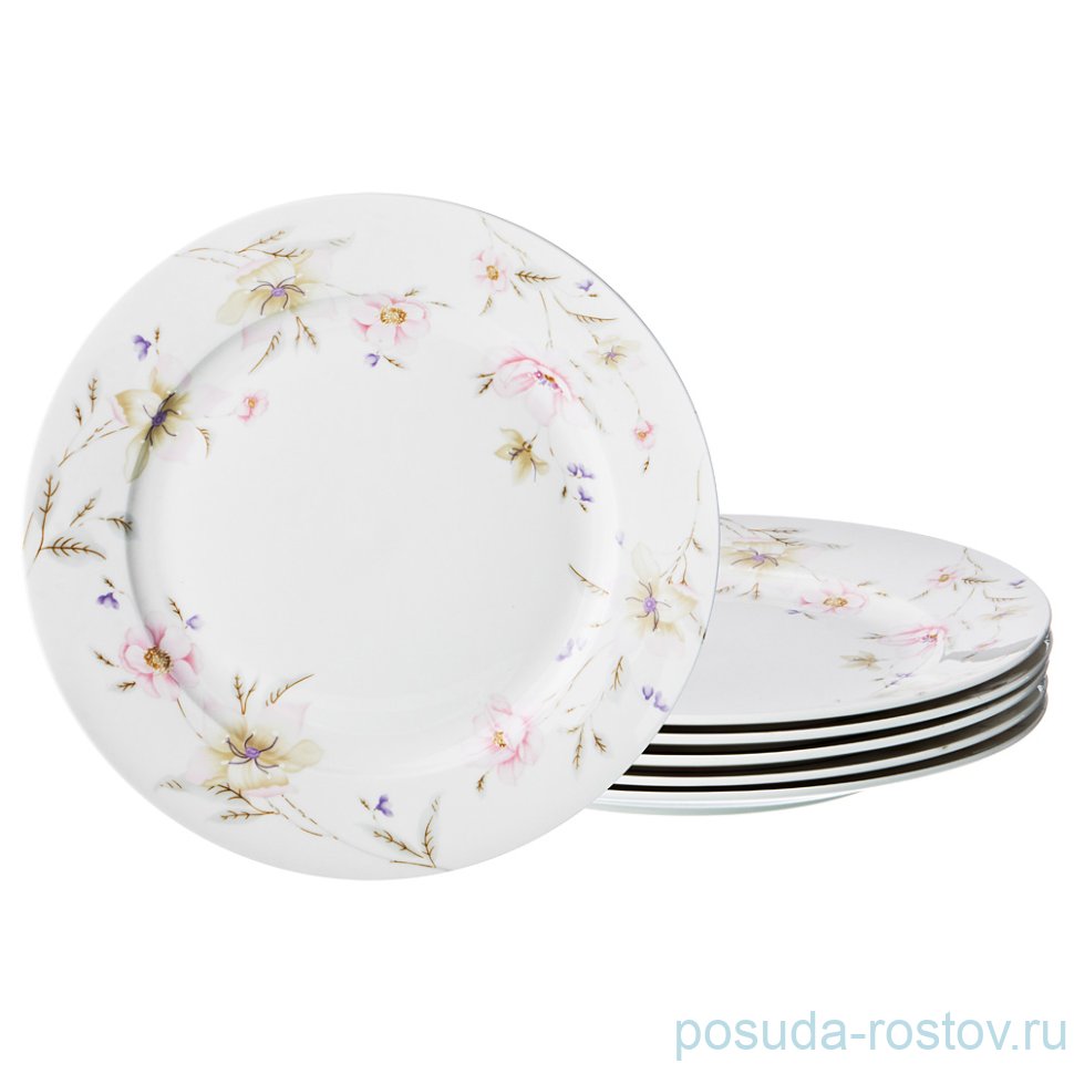 Набор тарелок 26,5 см 6 шт "Поцелуй гейши" / 192593 Набор тарелок 26,5 см 6 шт "Поцелуй гейши" / 192593